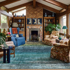 Oslo Teal Rug