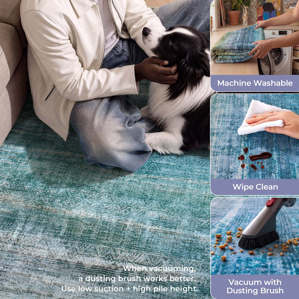 Oslo Teal Rug