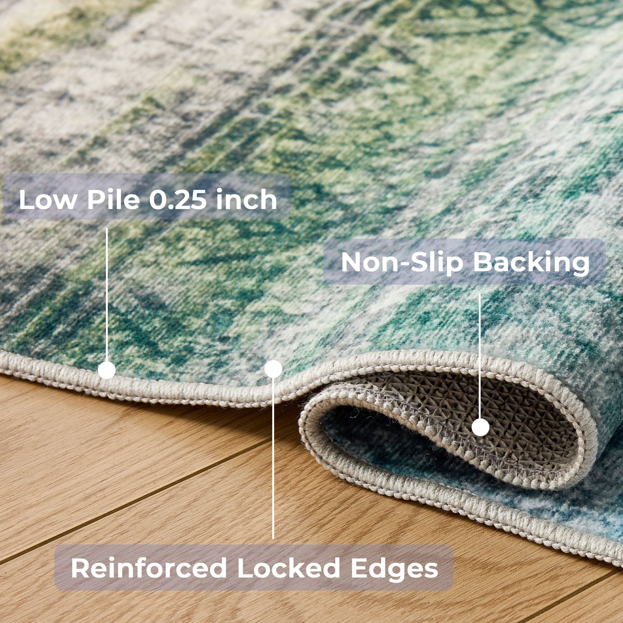 Oslo Teal Rug