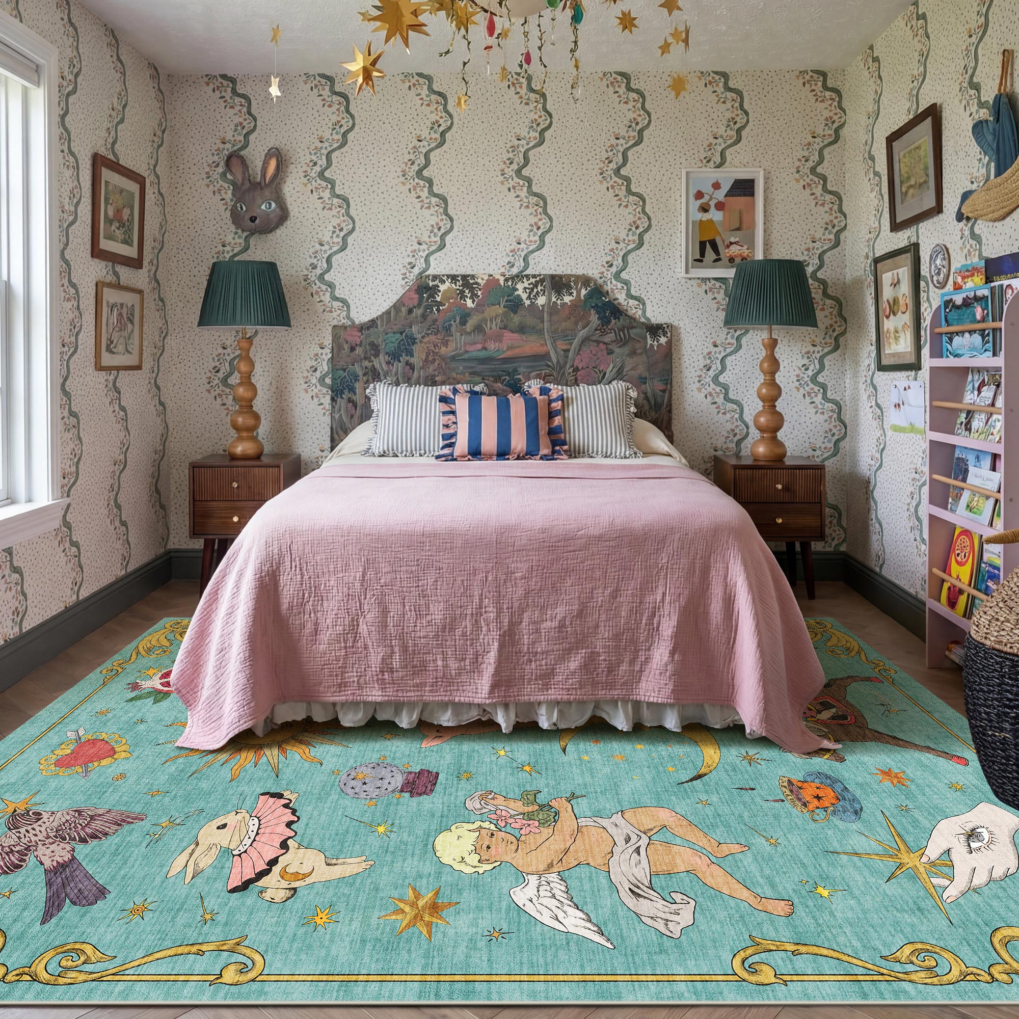 Fortune Turquoise Rug