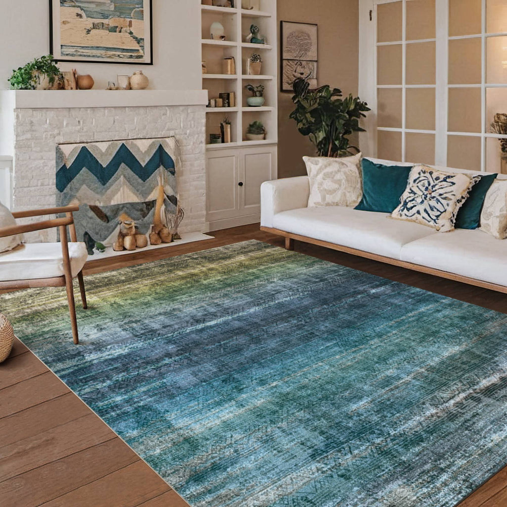 Oslo Teal Rug